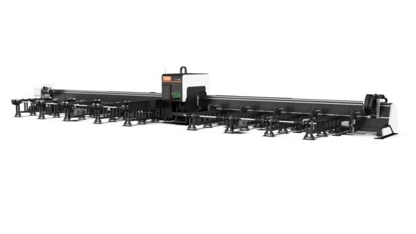 Машина для лазерной резки труб с тремя патронами (боковое крепление для резки под углом)