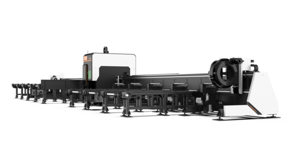 Машина для лазерной резки труб с тремя патронами (боковое крепление для резки под углом)