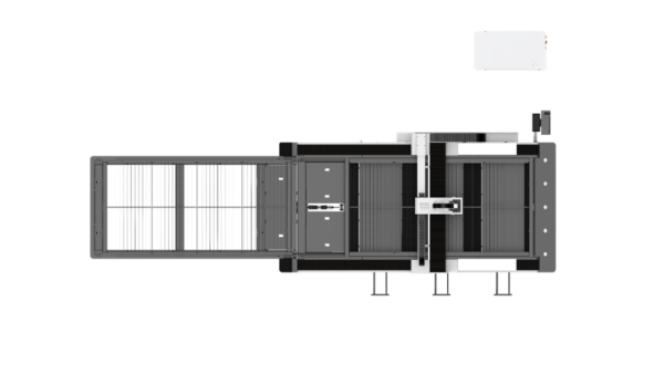 Машина для лазерной резки листового металла среднего формата